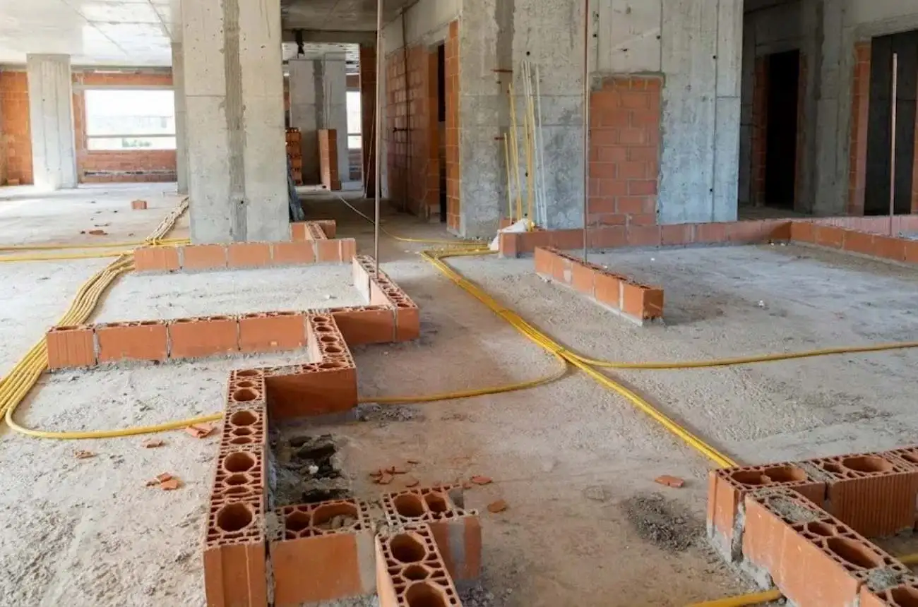 Infraestrutura de gás para obra residencial ou comercial